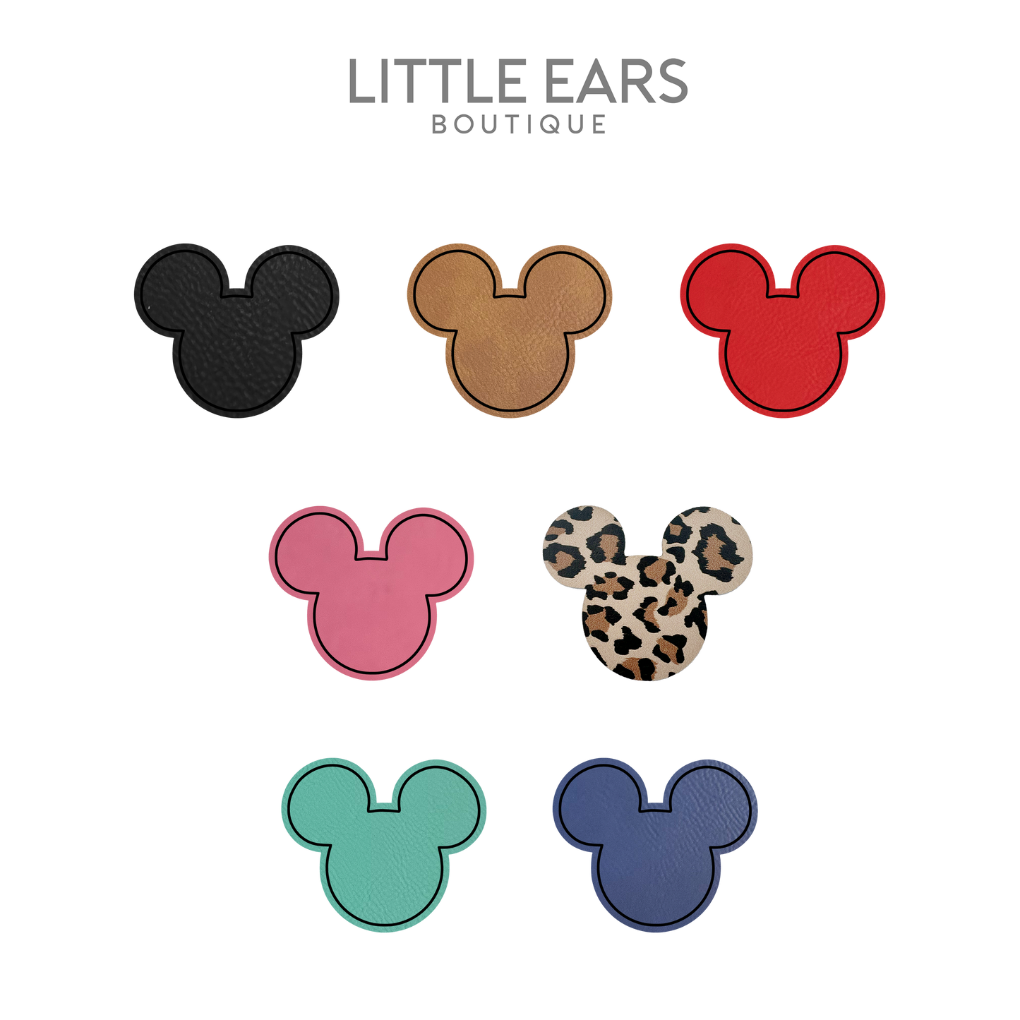 Leather Patch Mickey Visor