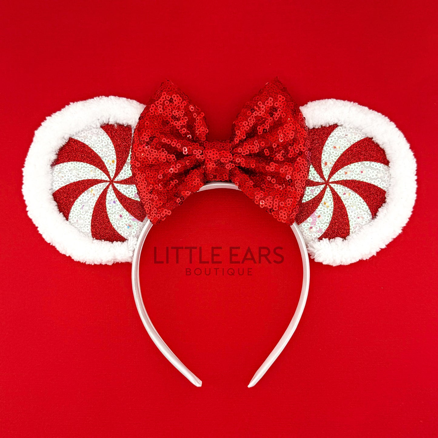 Light Up Candy Cane Christmas Mickey Ears