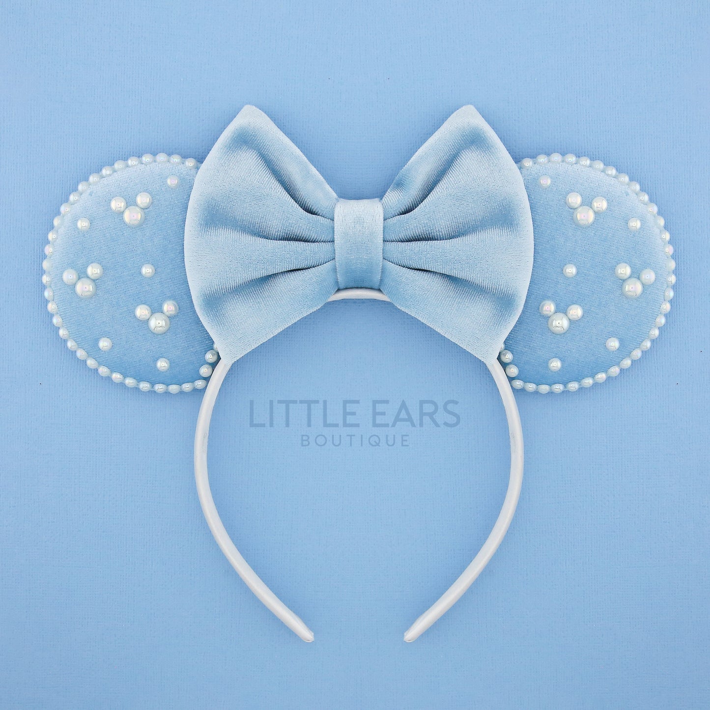 All Blue Pearls Mickey Ears