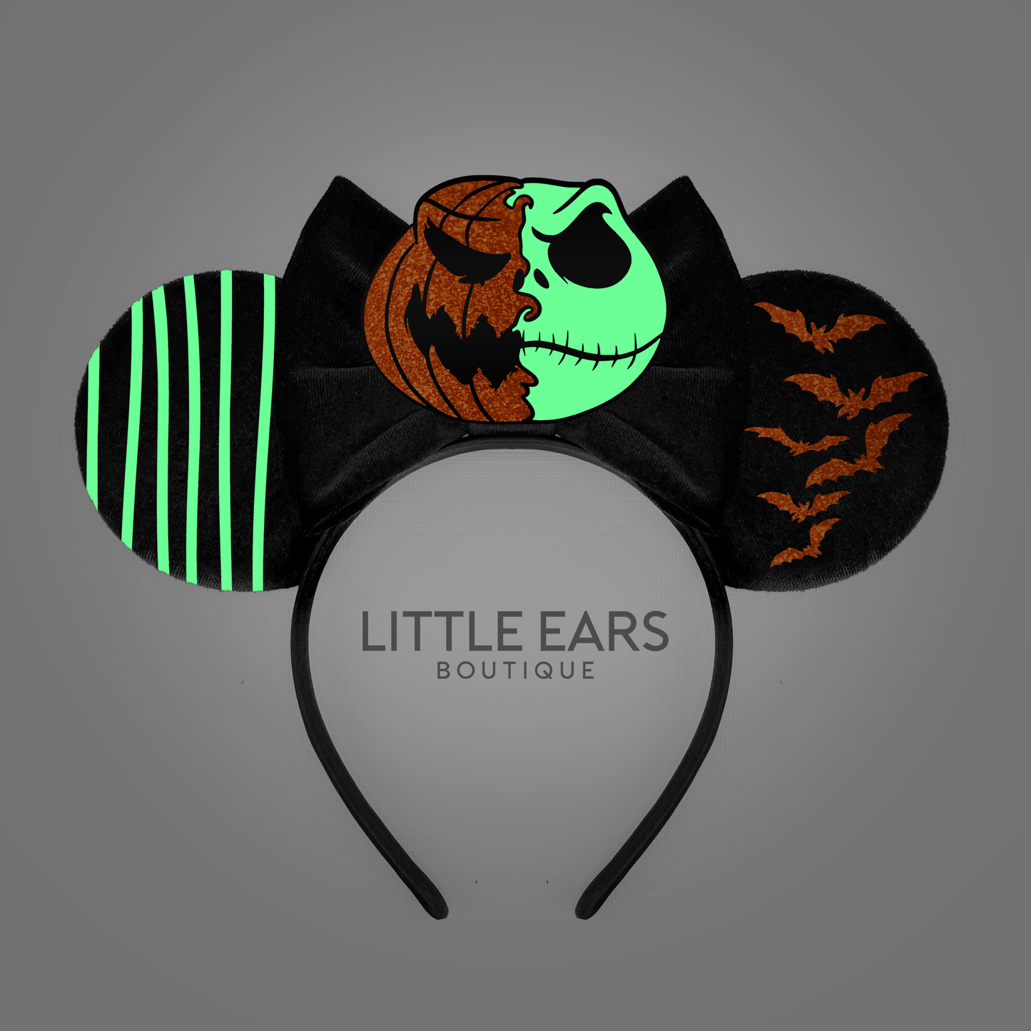 Jack Pumpkin Glow In The Dark Mickey Ears