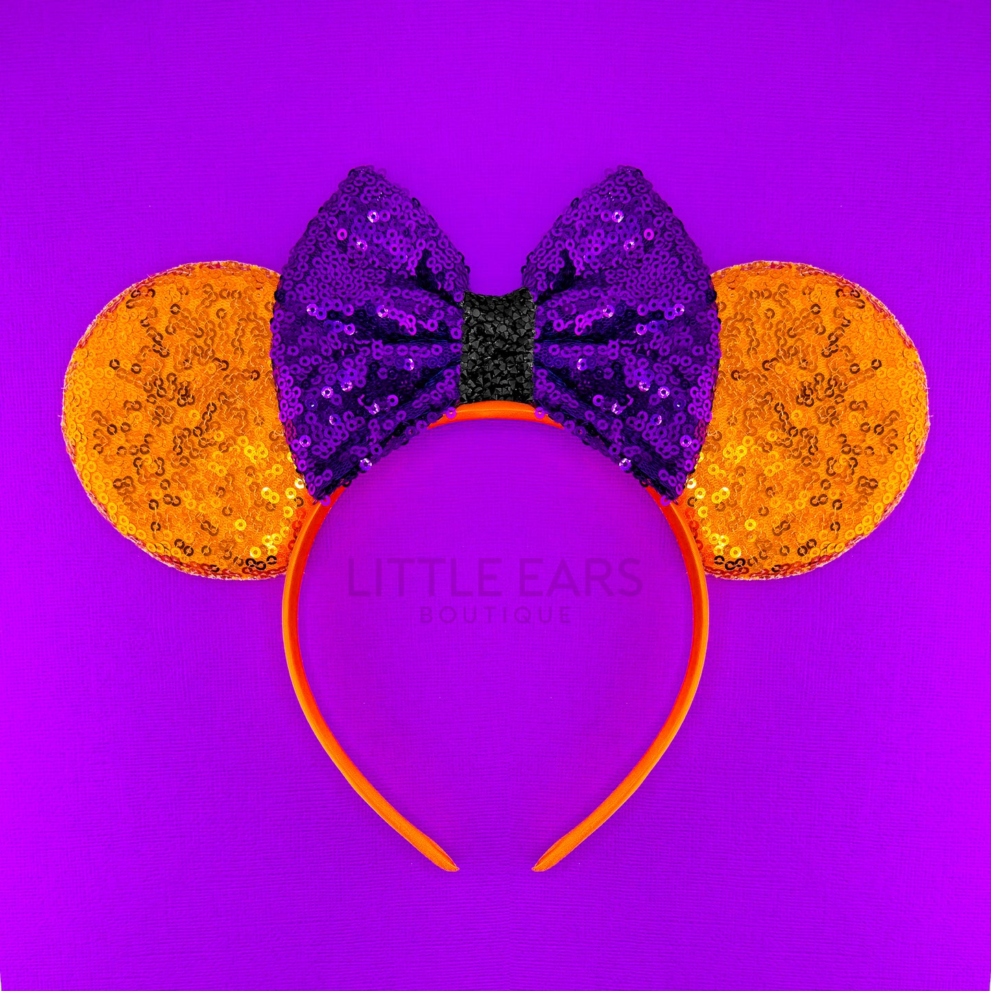 Orange Halloween Mickey Ears