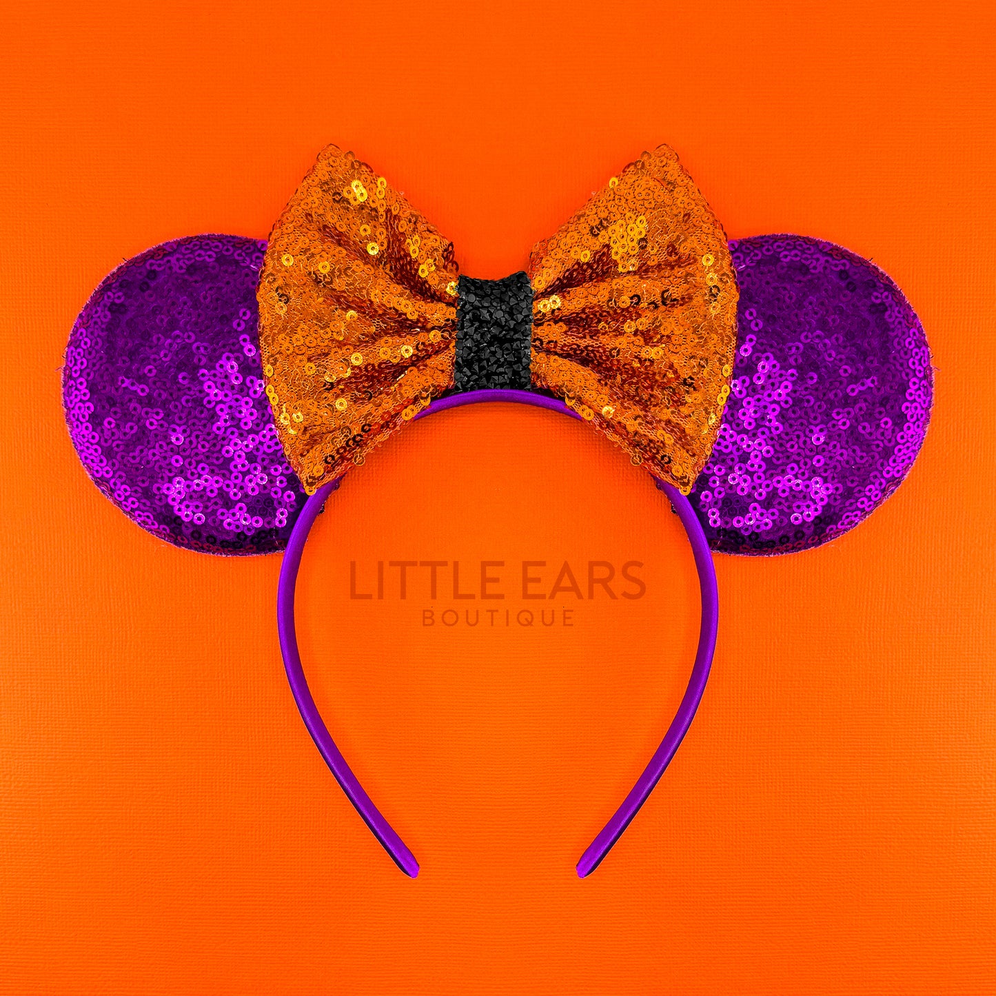 Purple Halloween Mickey Ears