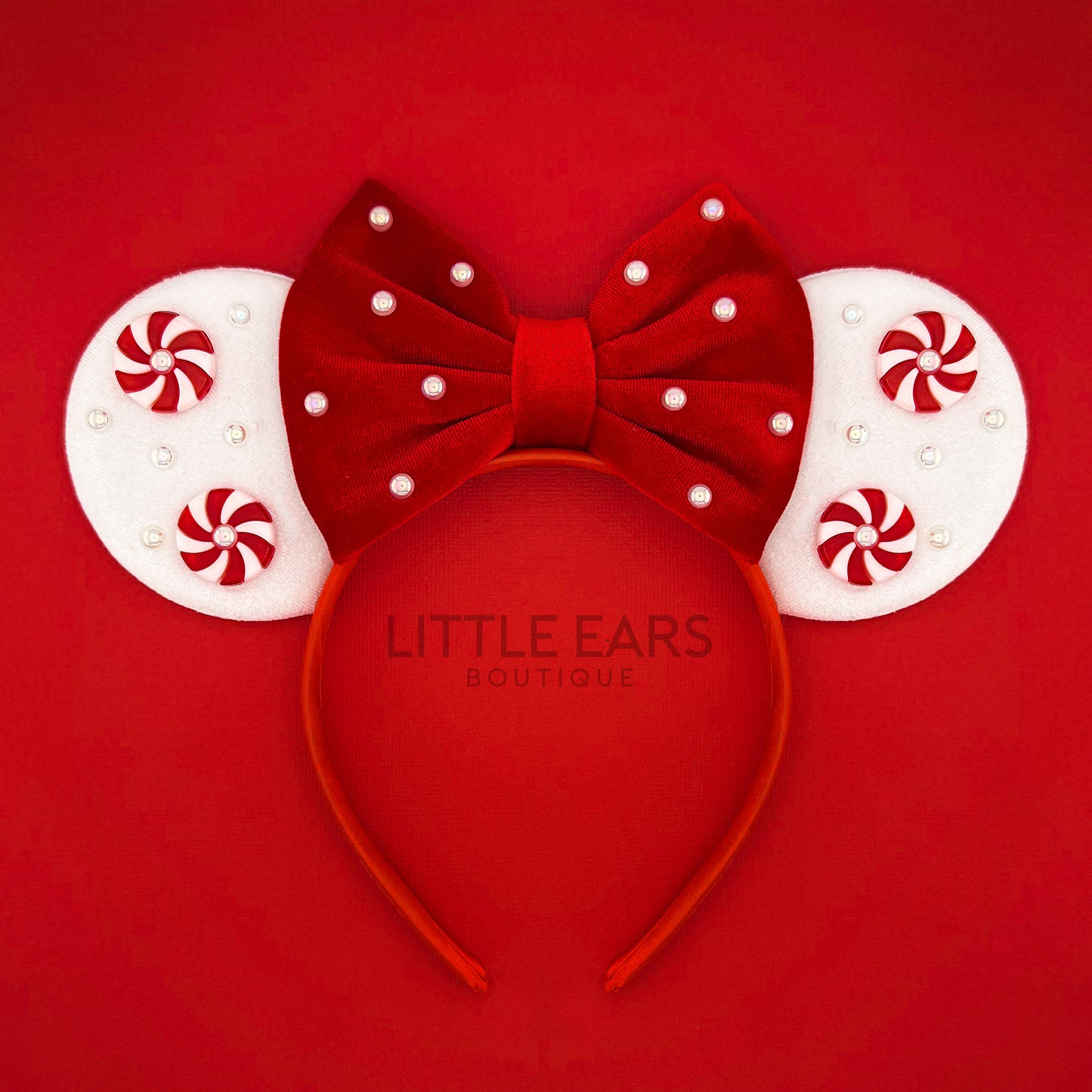 Red Velvet Christmas Mickey Ears