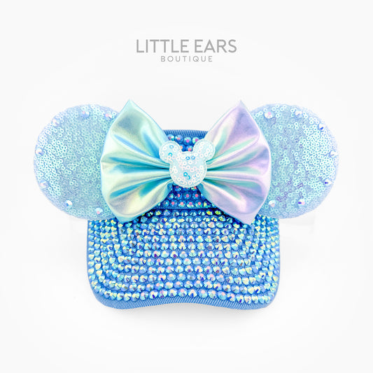 Light Blue Iridescent Mickey Visor