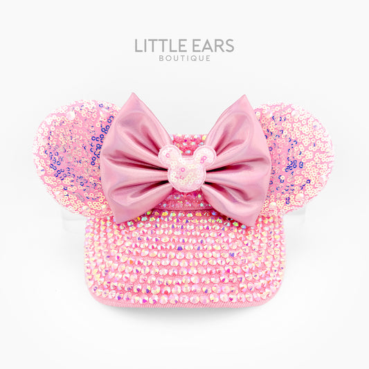 Pink Iridescent Mickey Visor
