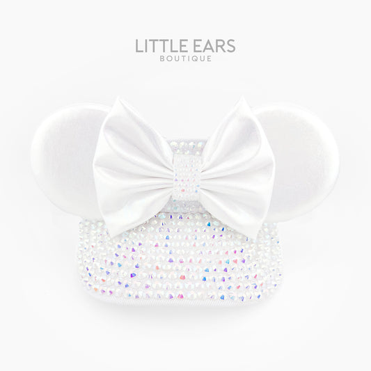 White Iridescent Mickey Visor