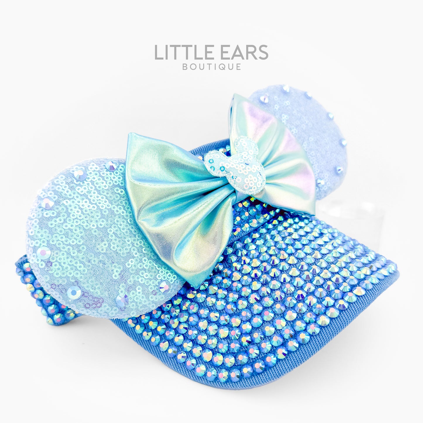 Light Blue Iridescent Mickey Visor