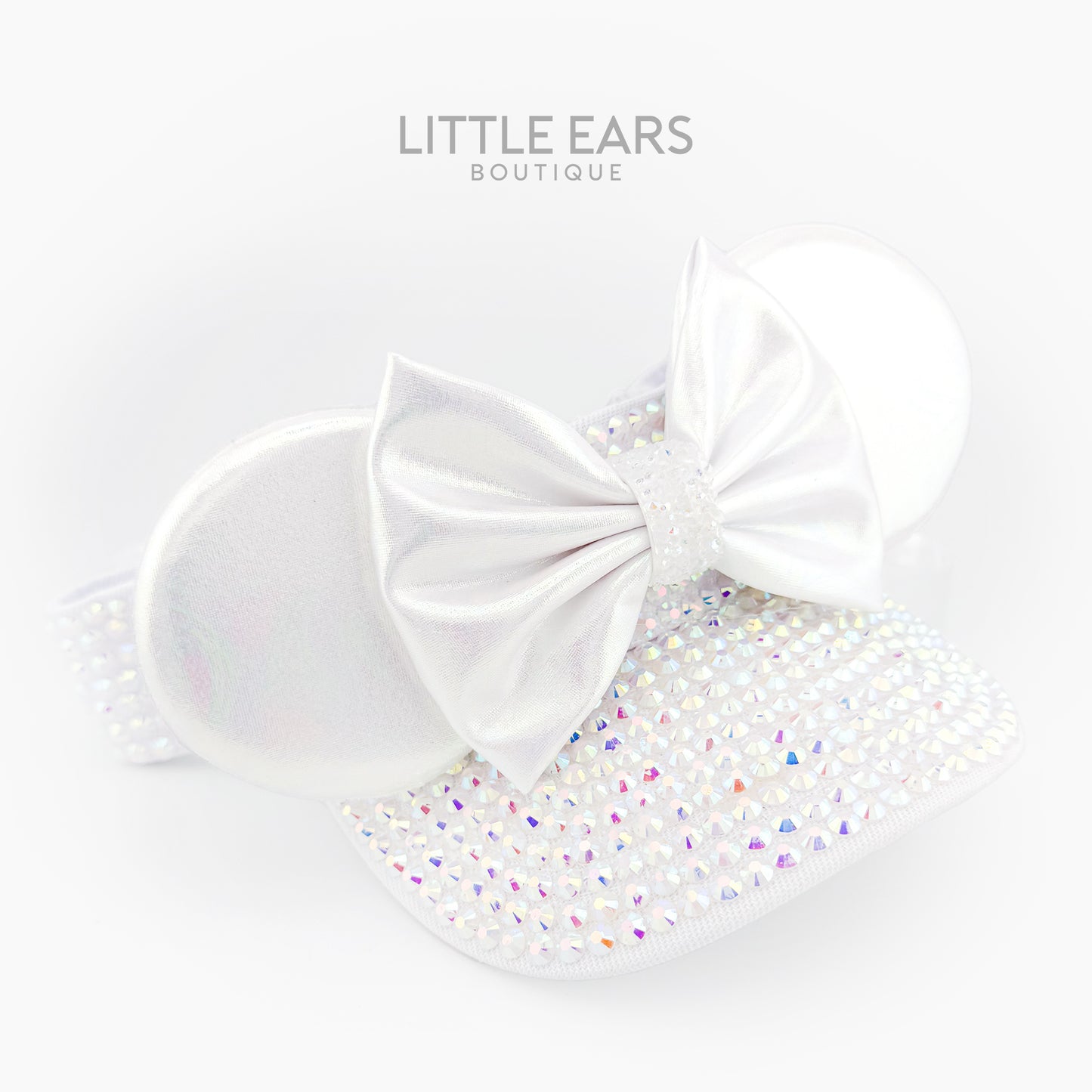 White Iridescent Mickey Visor