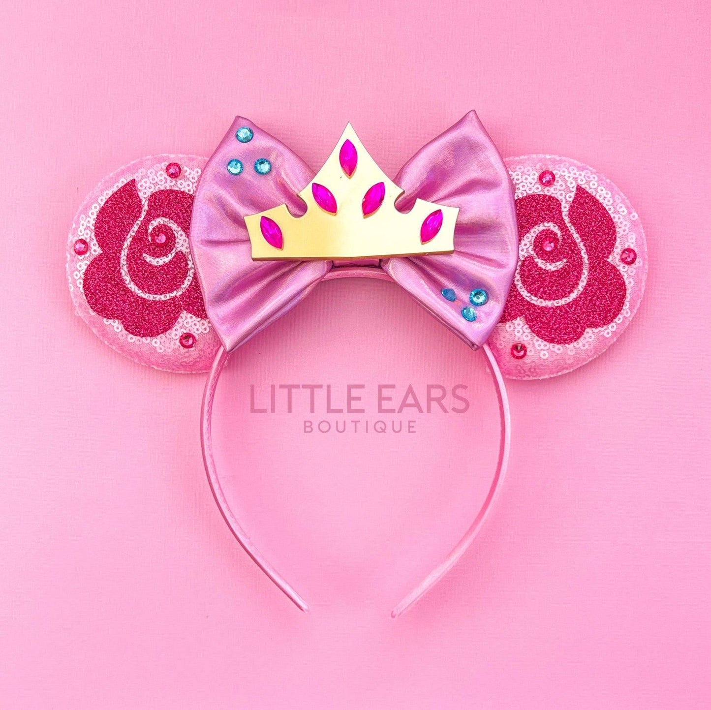 Aurora Flowers Mickey Ears- mickey ears disney headband mouse