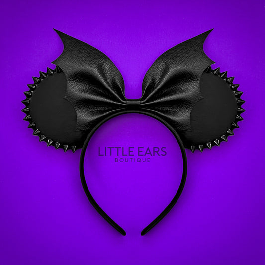 LAST CHANCE -  Bat Bow Spikes Mickey Ears