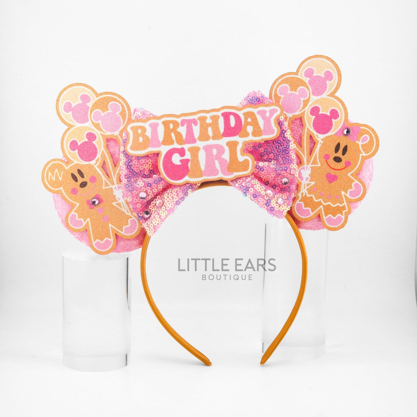 Birthday Christmas Ears - Little Ears Boutique - Handmade Theme Park Inspired Birthday Mickey Ears Headband