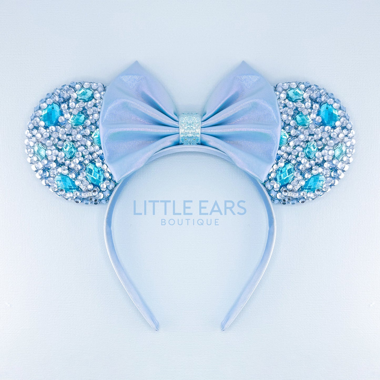 Blue Sparkle Mickey Ears - mickey ears - disney ears - mouse ears headband - little ears boutique