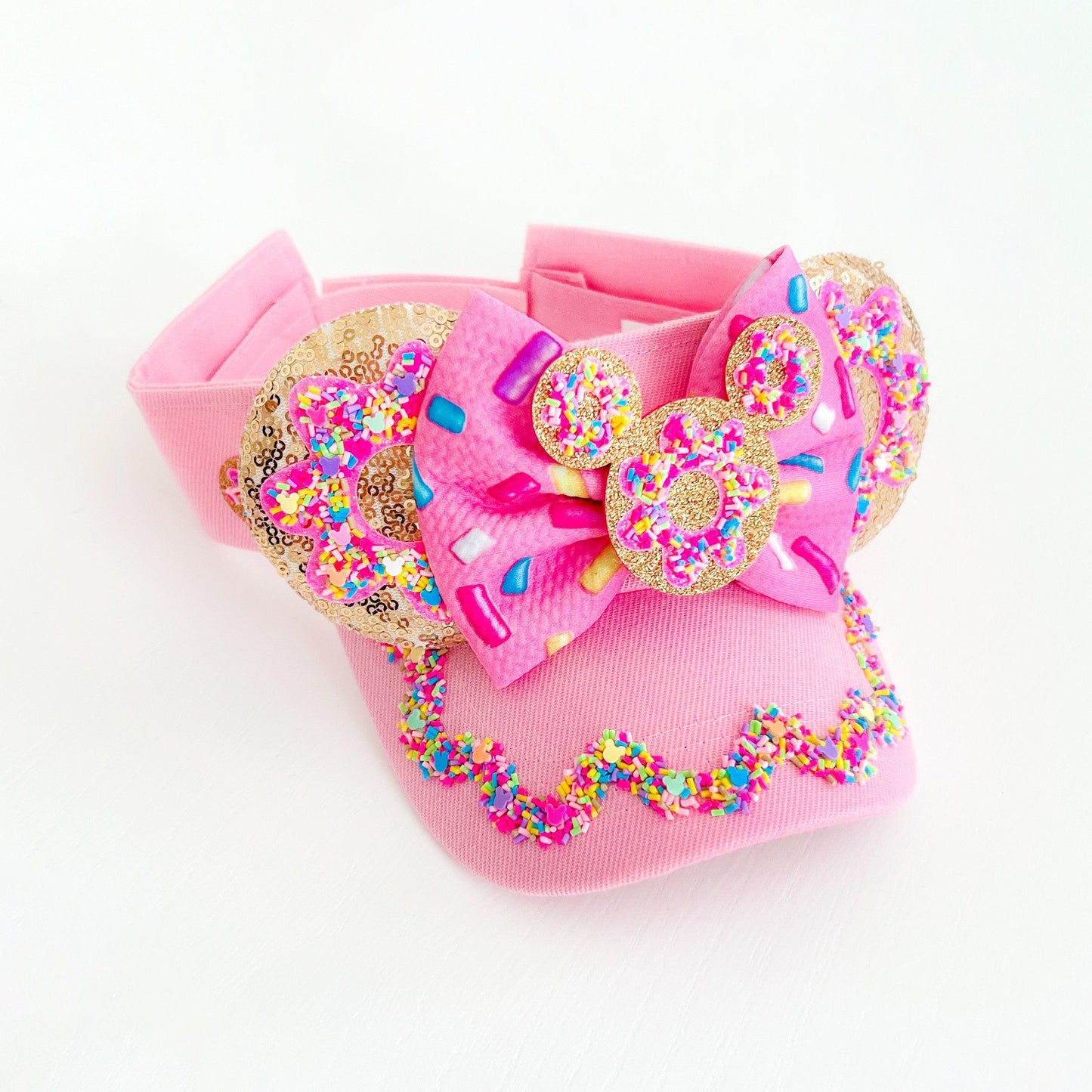 Donuts Mickey Visor- mickey ears disney headband mouse