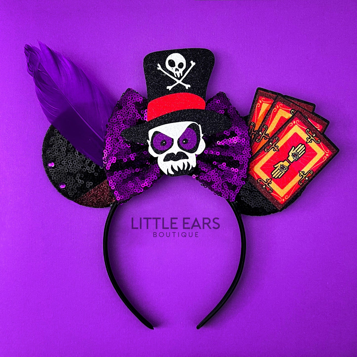 Dr. Facilier Mickey Ears - mickey ears - disney ears - mouse ears headband - little ears boutique