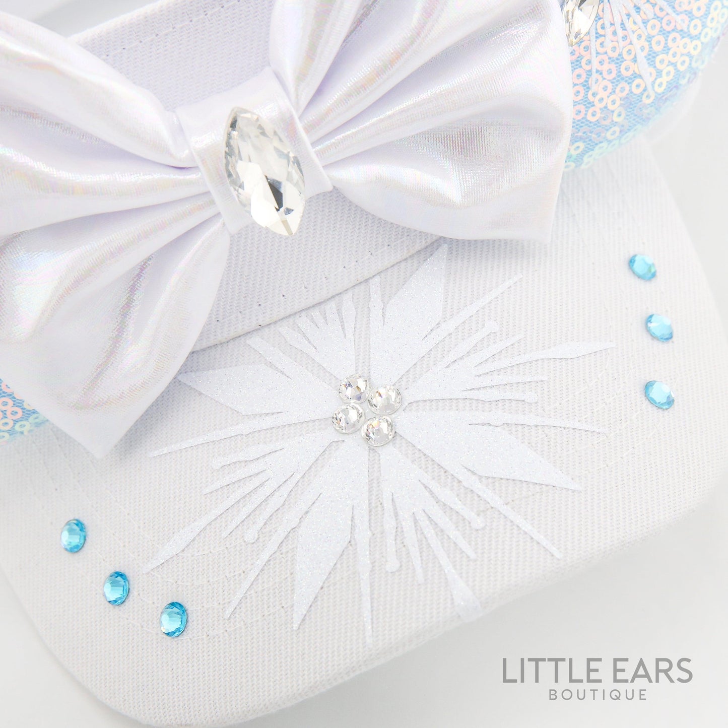 Elsa Mickey Visor- mickey ears disney headband mouse