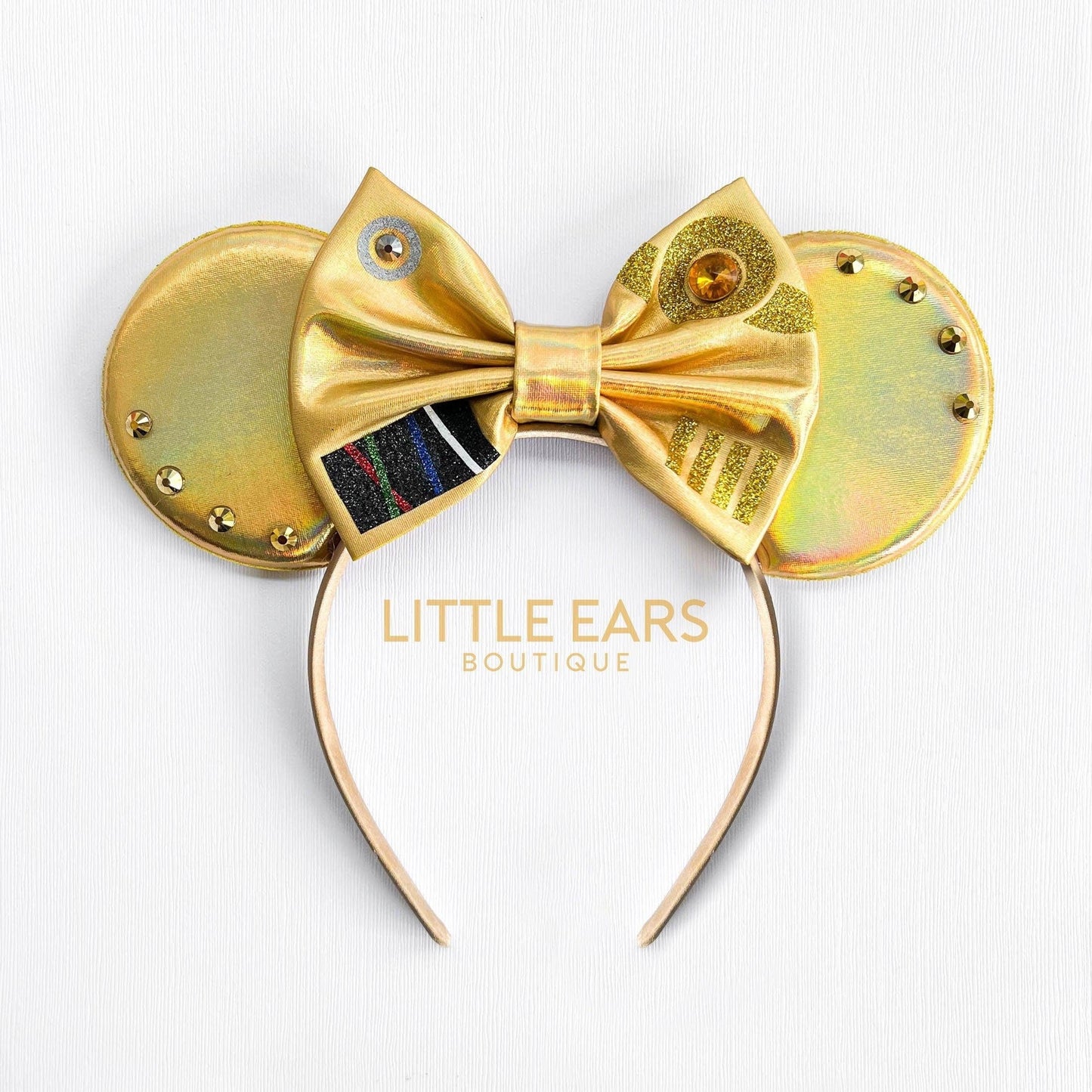 Gold Robot Mickey Ears- mickey ears disney headband mouse