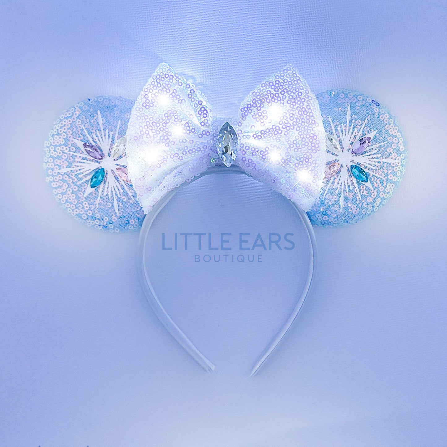 Light Up Elsa Mickey Ears- mickey ears disney headband mouse