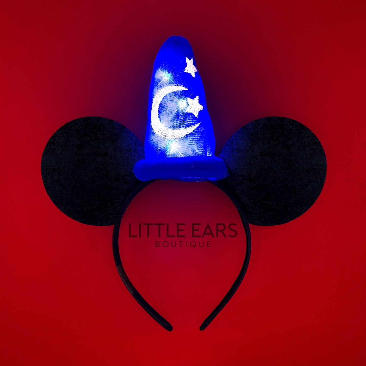 Light Up Sorcerer Mickey Ears for Men - mickey ears - disney ears - mouse ears headband - little ears boutique