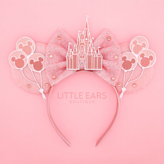 Rose Gold Castle Mickey Ears