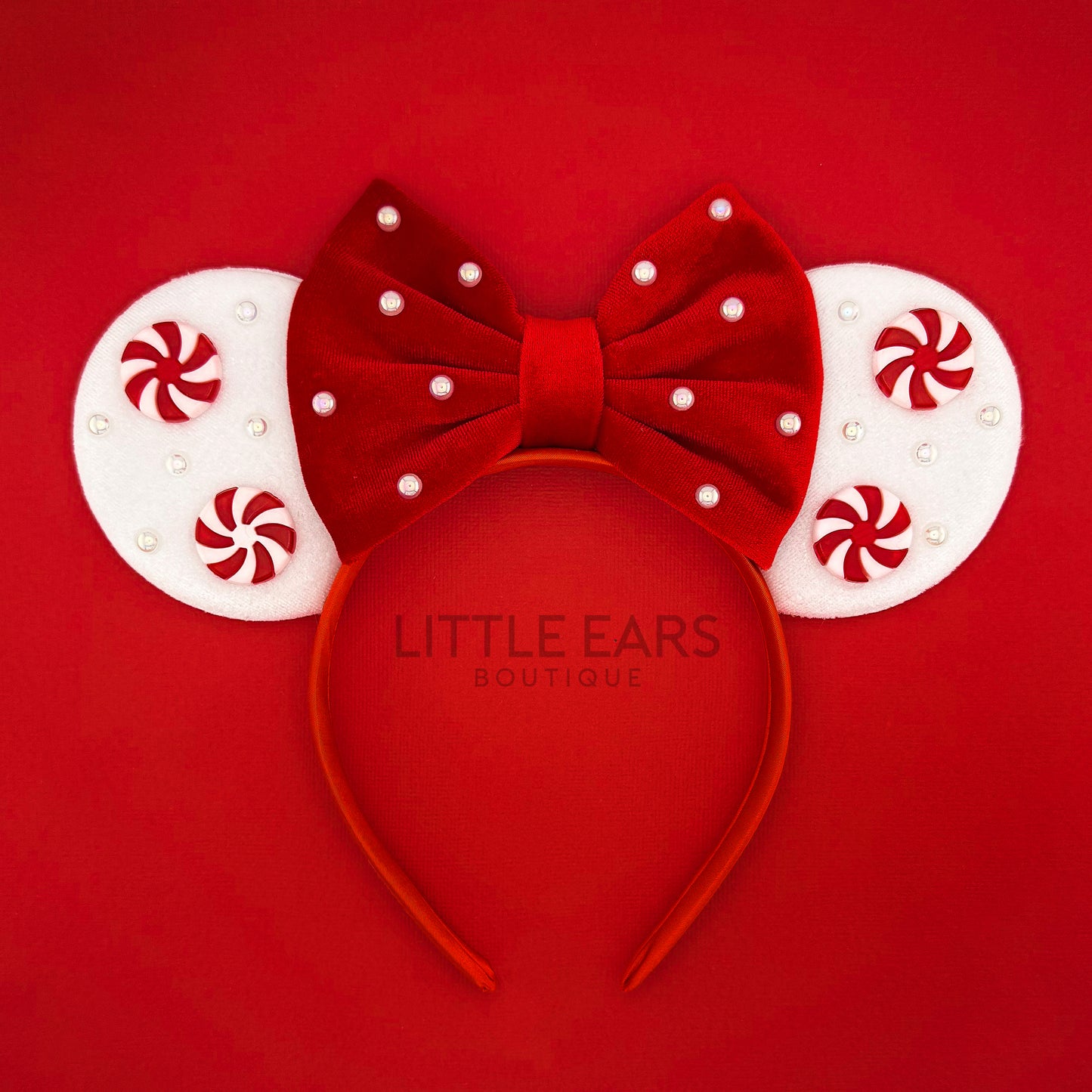 Red Velvet Christmas Mickey Ears