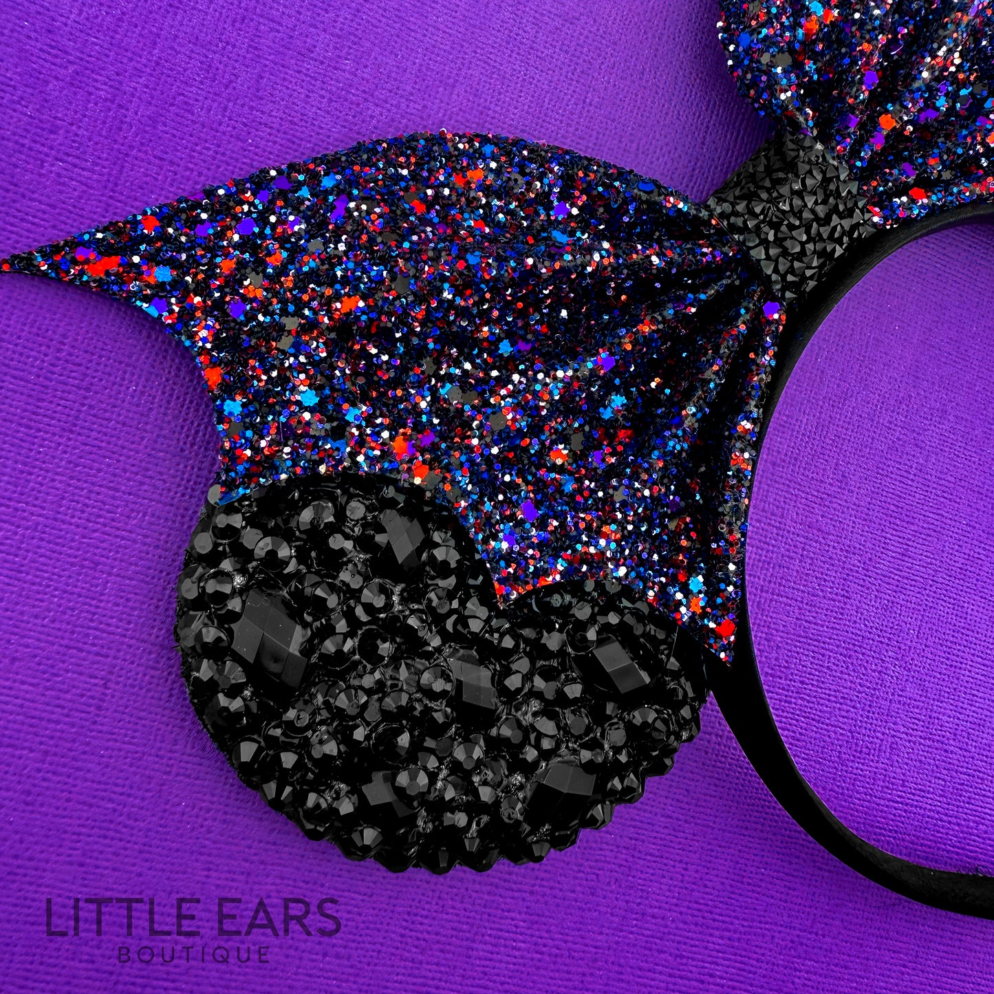 Bat Glitter Sparkle Mickey Ears