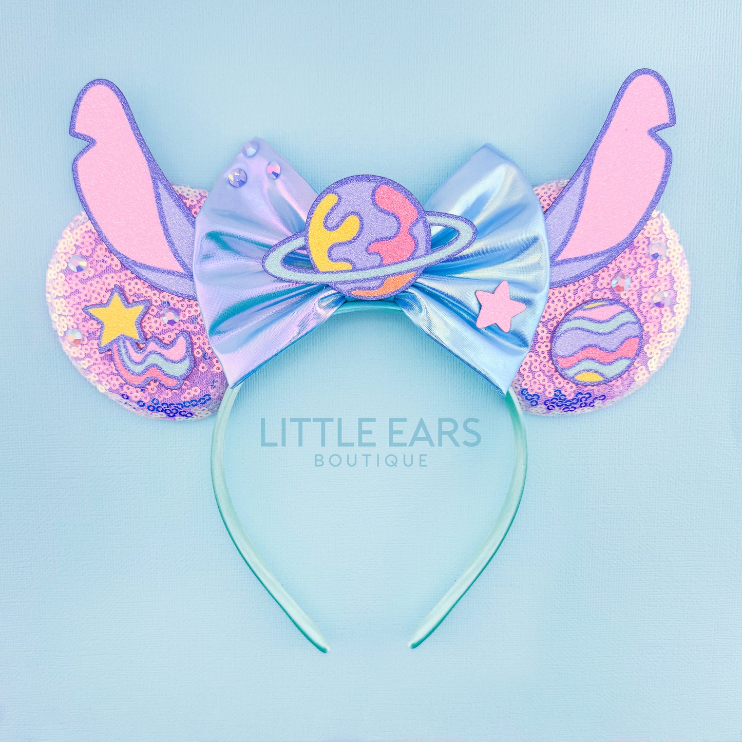 Stitch Pastel Iridescent Mickey Ears