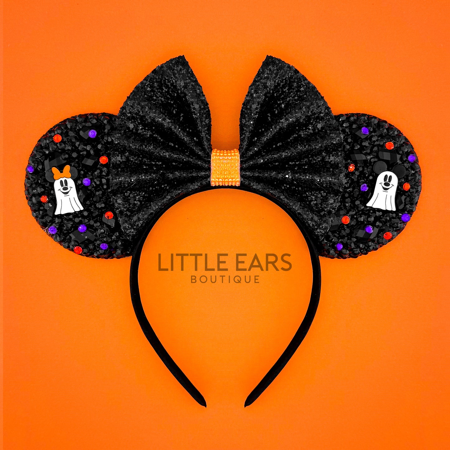 Halloween Ghost Sparkle Mickey Ears