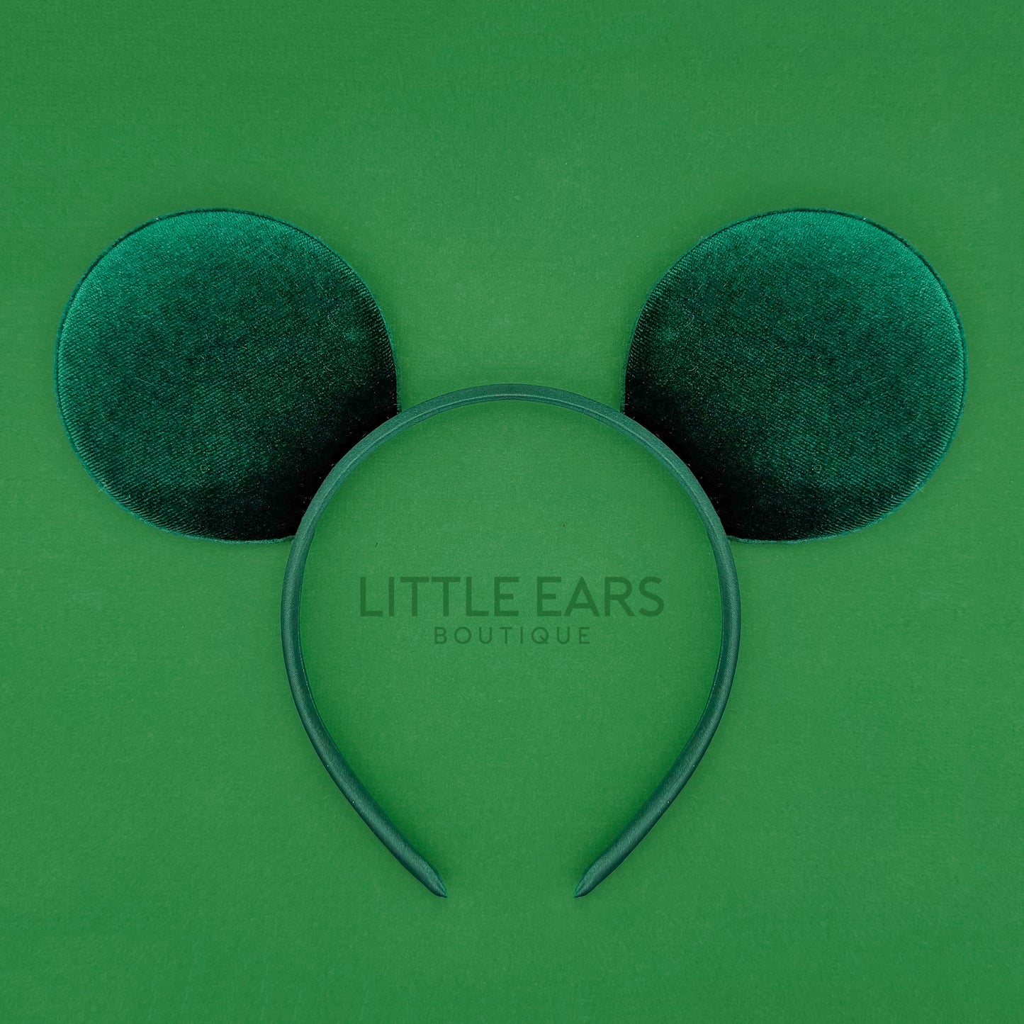 Green Velvet Mickey Ears for Men