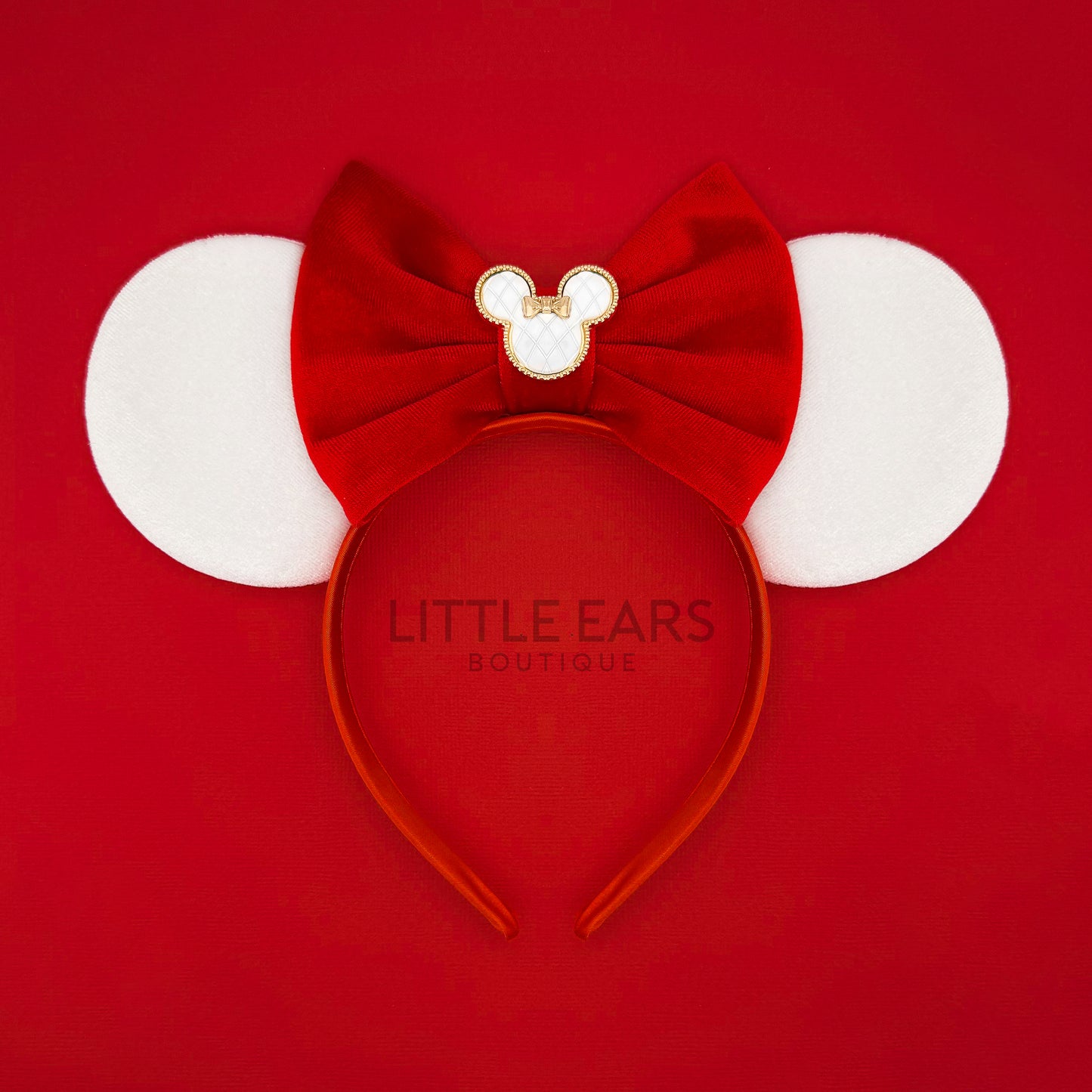 White Charm Minnie Ears