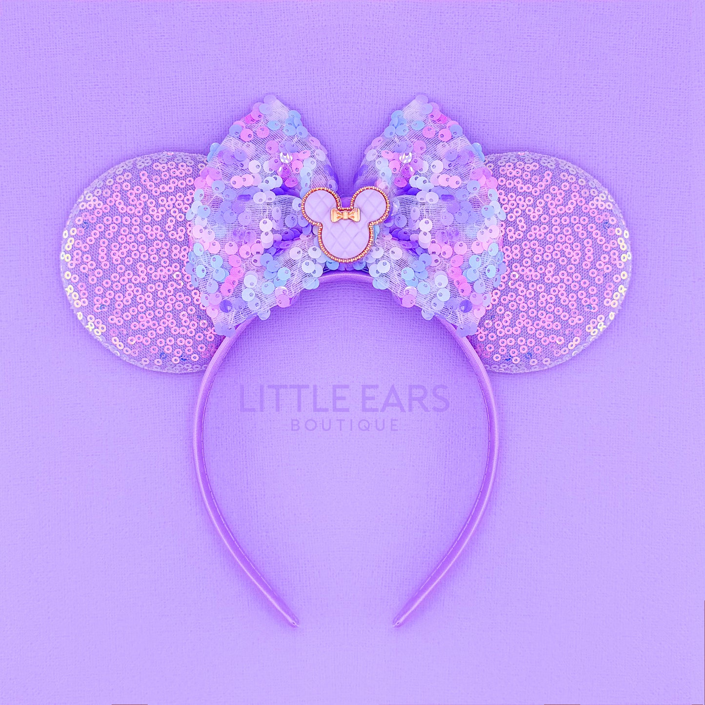 Purple Charm Sequin Ears