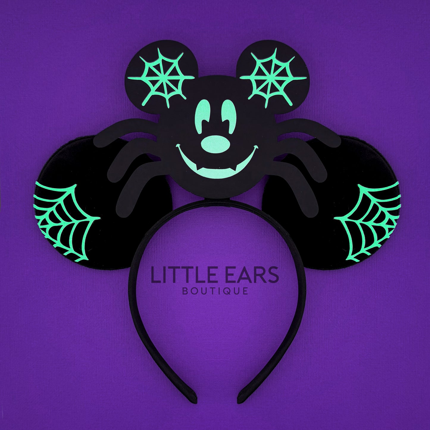 Glow Spider Mickey Ears for Men