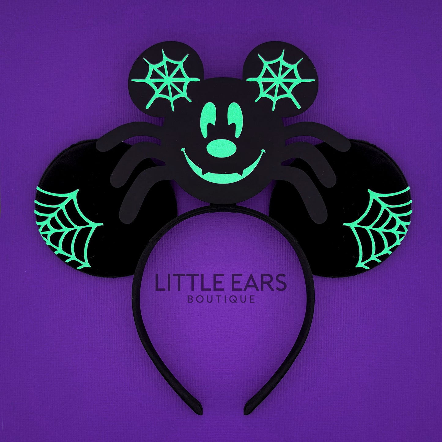 Glow Spider Mickey Ears for Men