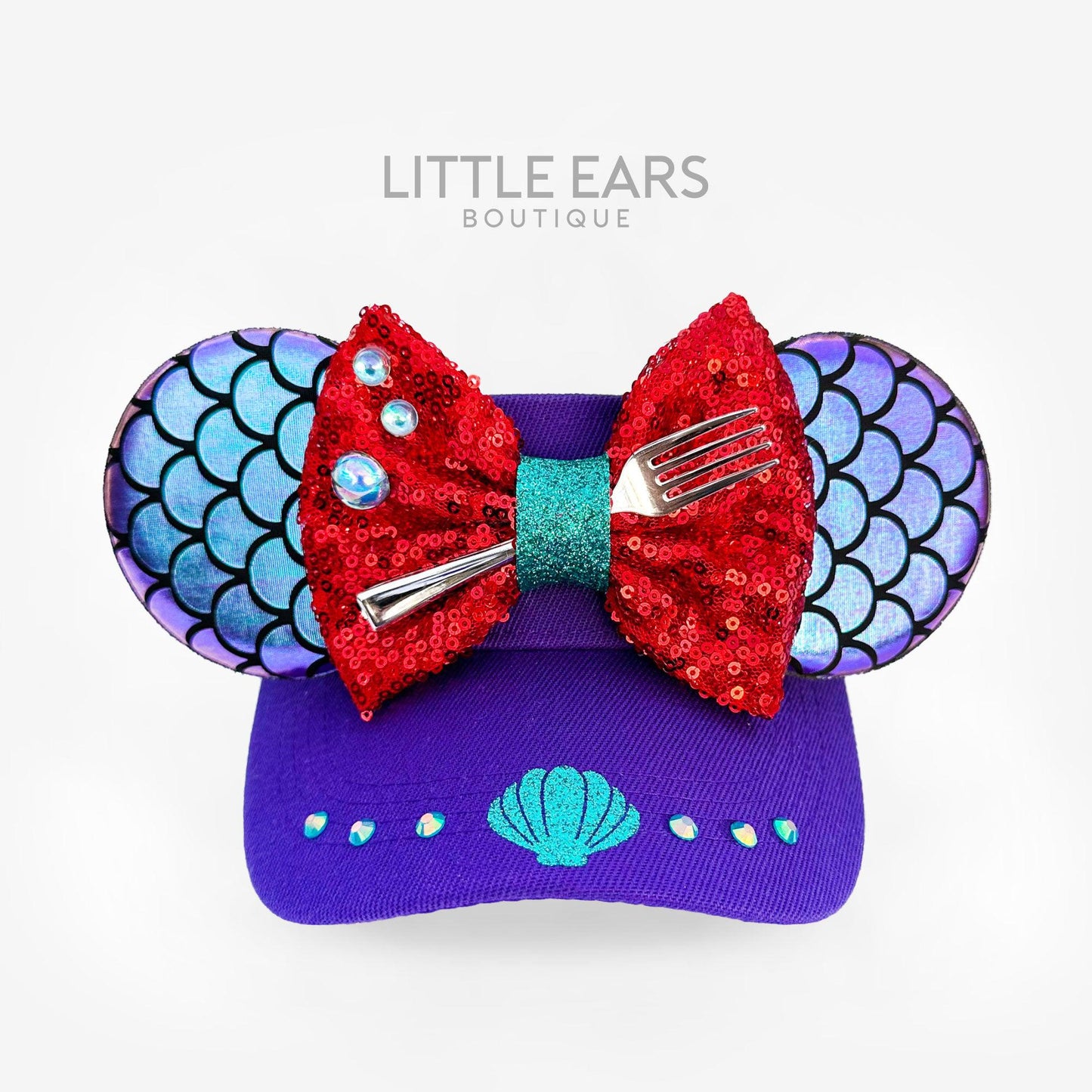 Mermaid Mickey Visor- mickey ears disney headband mouse