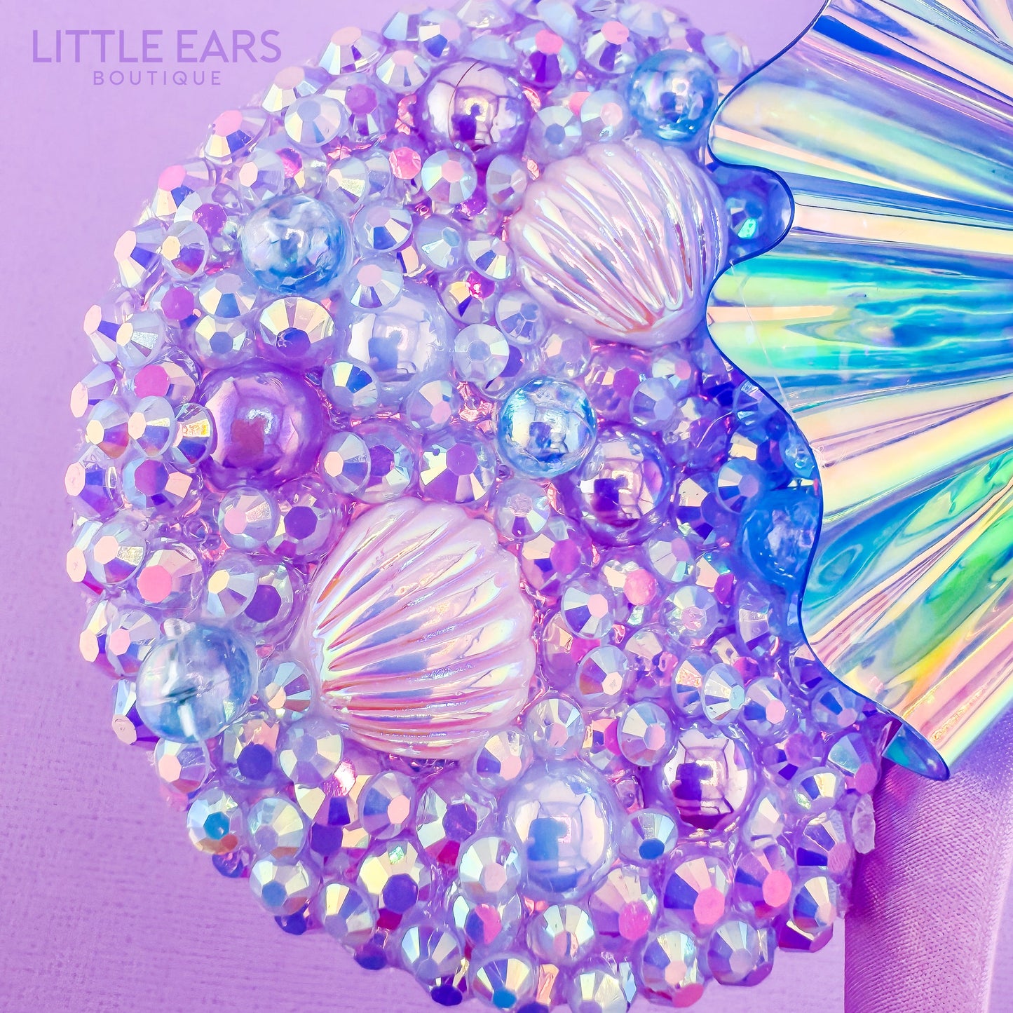 Little Mermaid Sparkle Mickey Ears - mickey ears - disney ears - mouse ears headband - little ears boutique