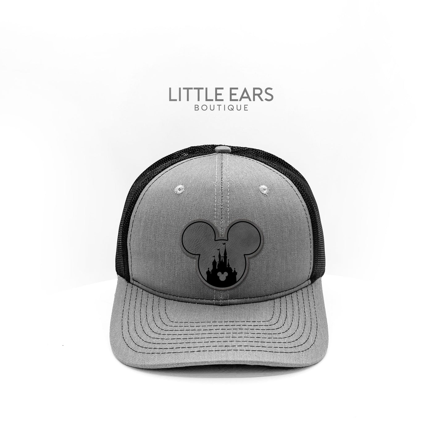 Mickey & Castle Trucker Hat - mickey ears - disney ears - mouse ears headband - little ears boutique