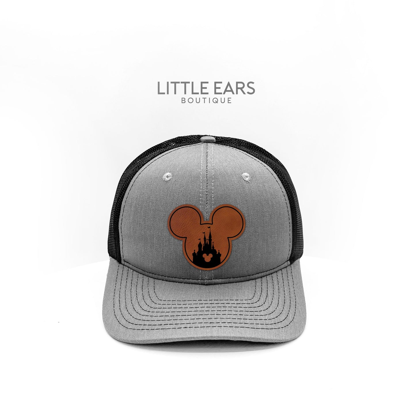 Mickey & Castle Trucker Hat - mickey ears - disney ears - mouse ears headband - little ears boutique