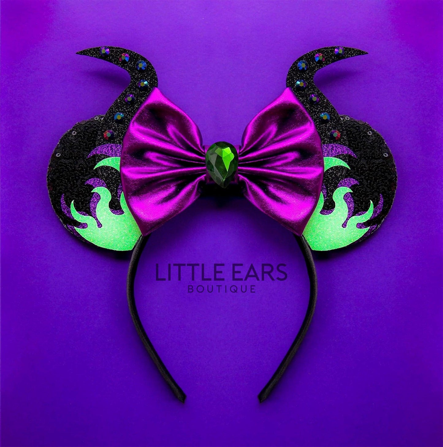 Mistress of All Evil Mickey Ears- mickey ears disney headband mouse
