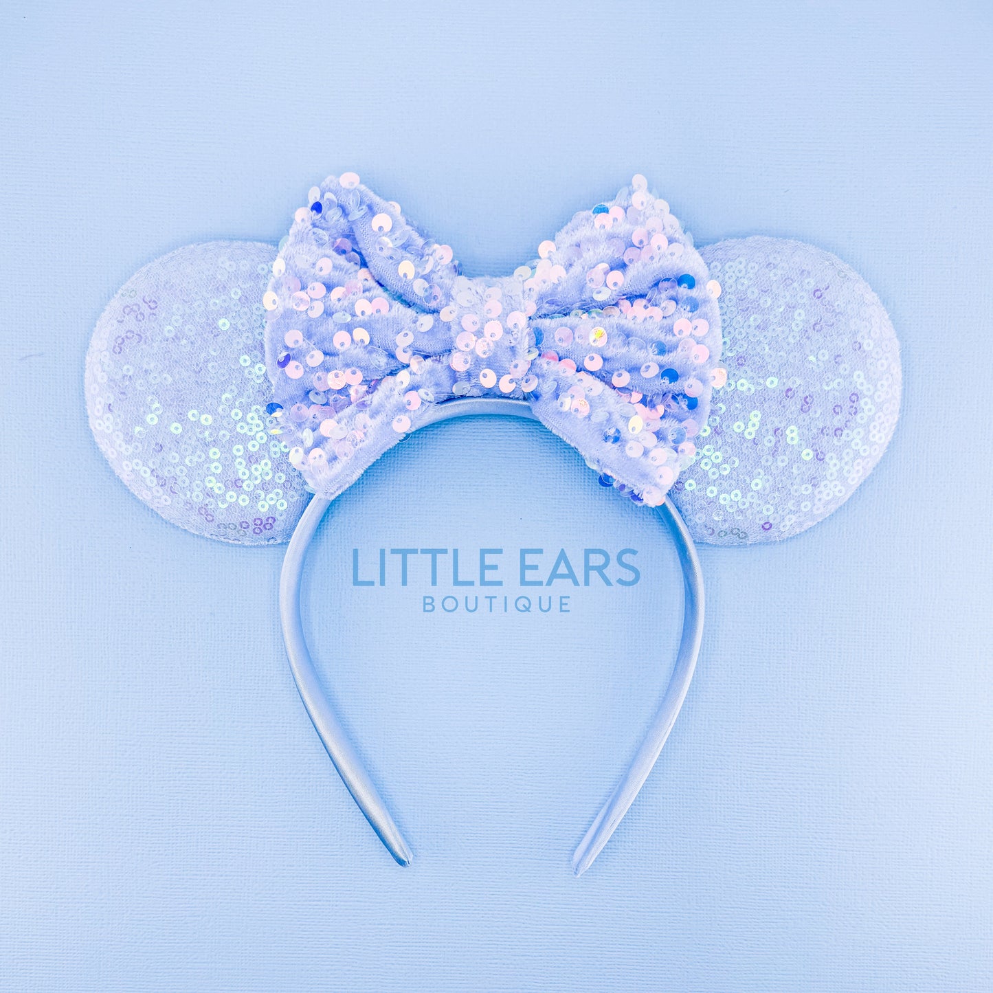 New Blue Sequin Mickey Ears - mickey ears - disney ears - mouse ears headband - little ears boutique