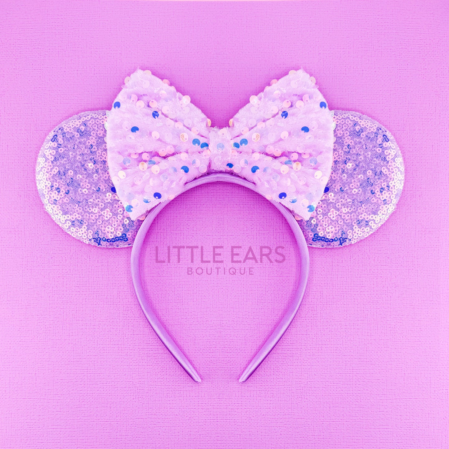 New Purple Sequin Mickey Ears - mickey ears - disney ears - mouse ears headband - little ears boutique