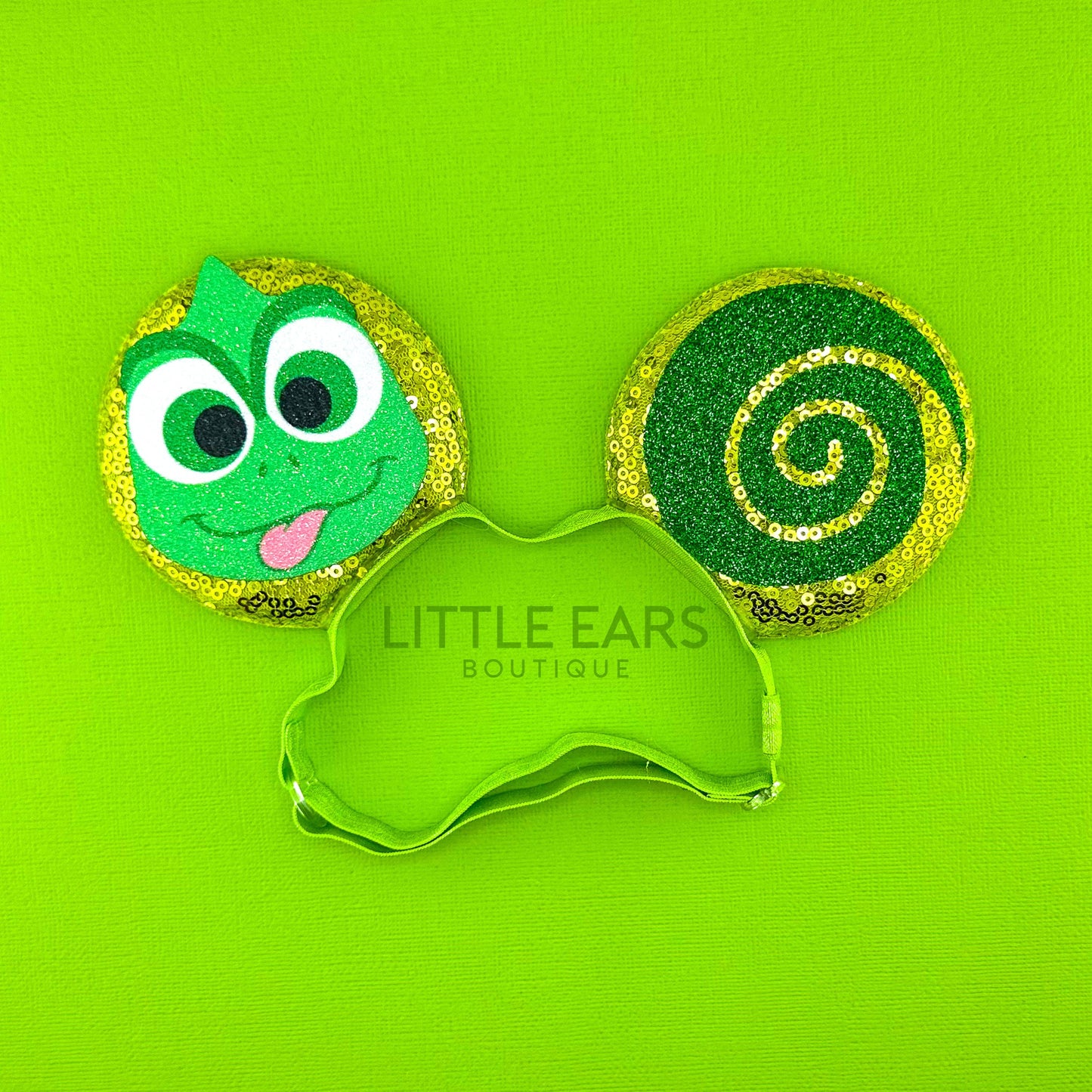 Pascal Elastic Mickey Ears- mickey ears disney headband mouse