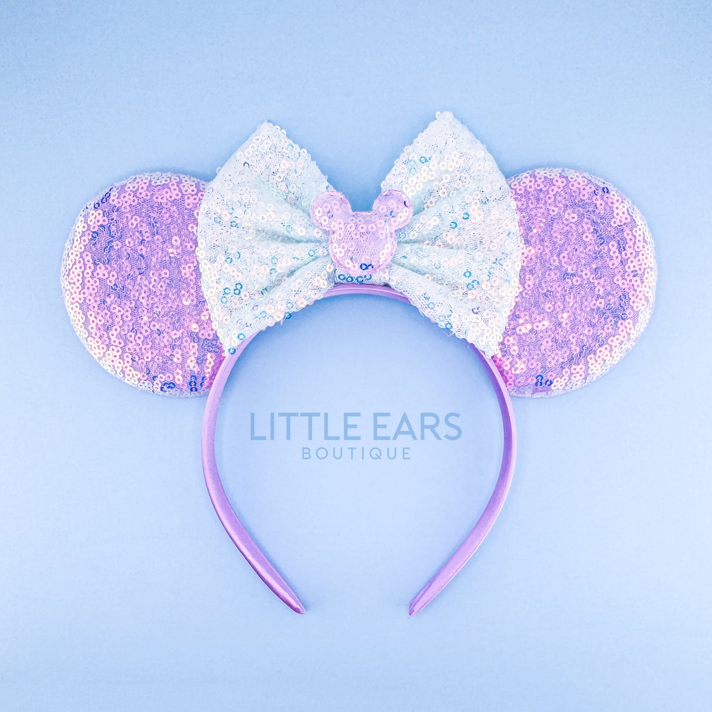 Pastel Purple Iridescent Mickey Ears - mickey ears - disney ears - mouse ears headband - little ears boutique