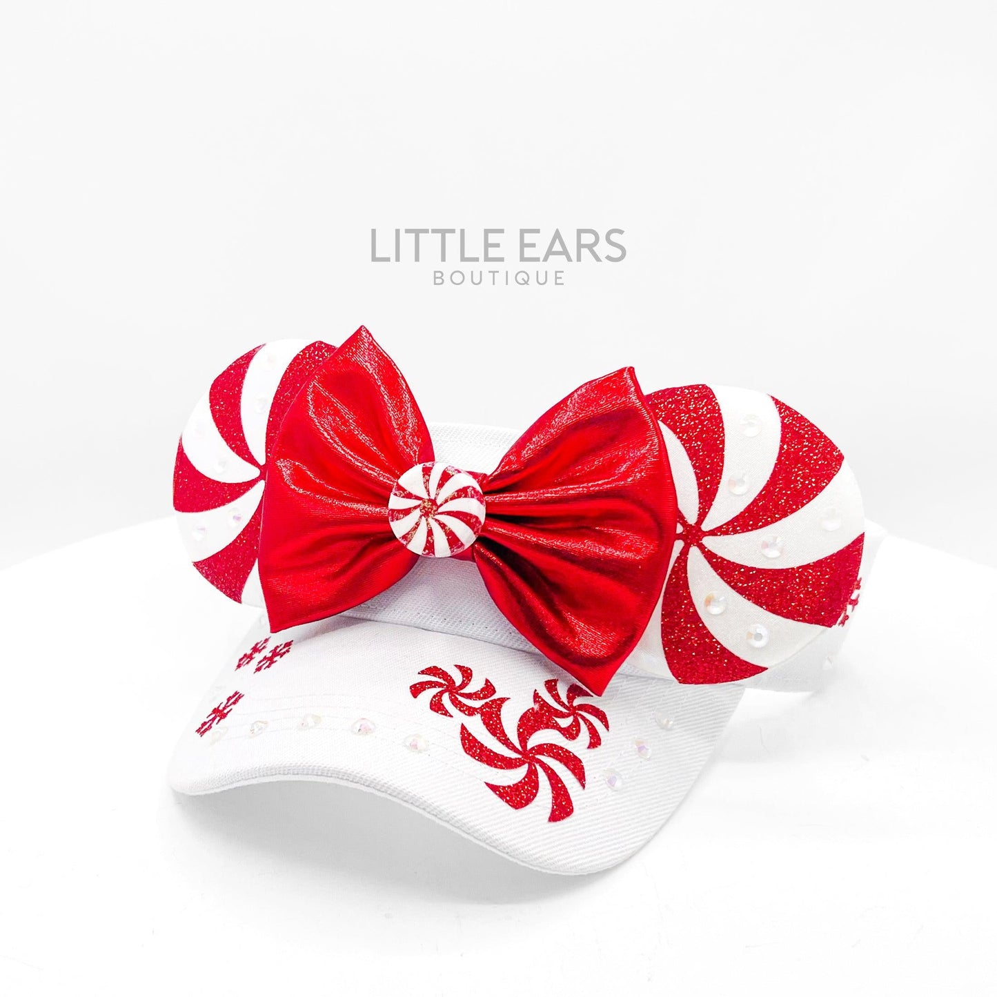Peppermint Mickey Visor- mickey ears disney headband mouse
