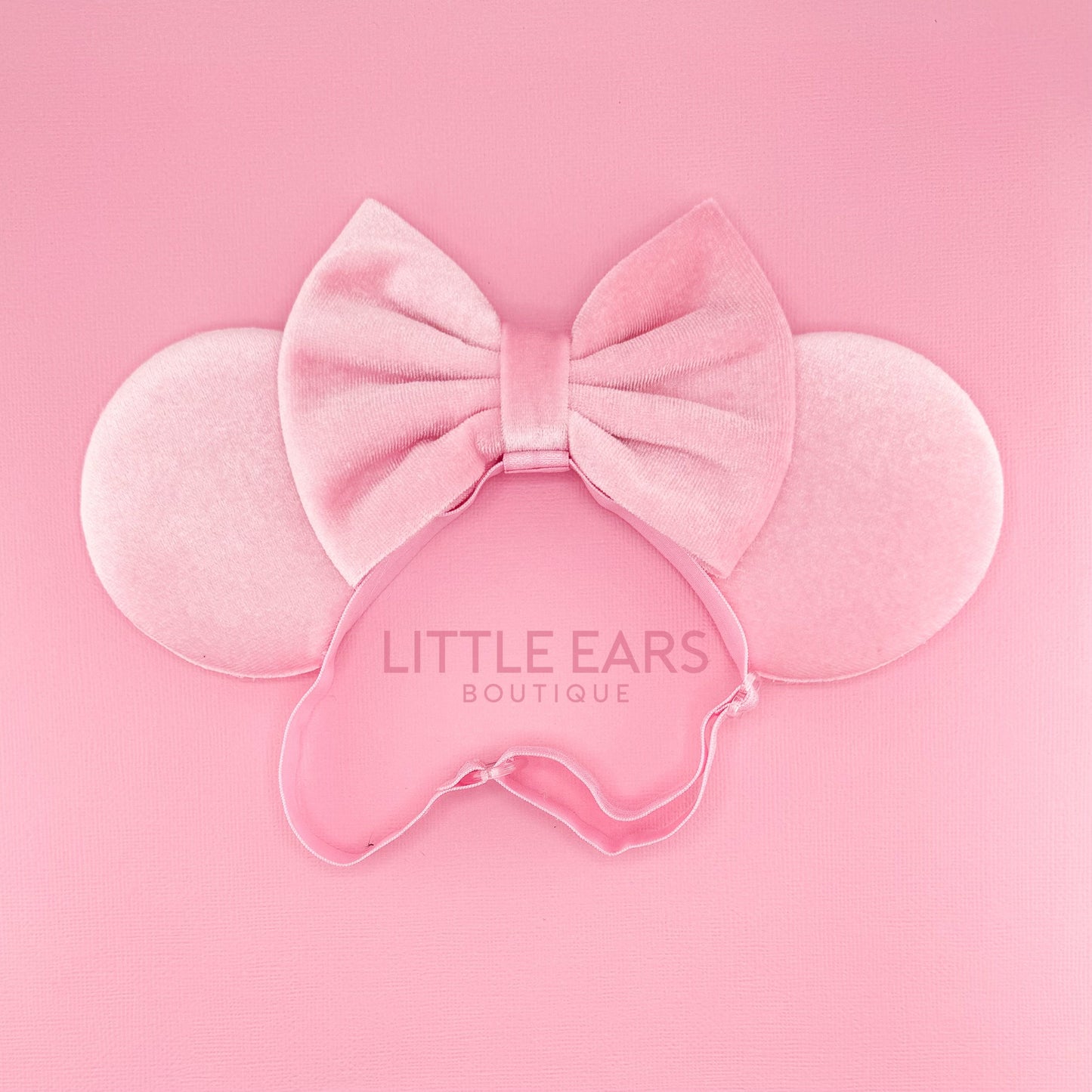 Pink Velvet Mommy & Me Mickey Ears - mickey ears - disney ears - mouse ears headband - little ears boutique