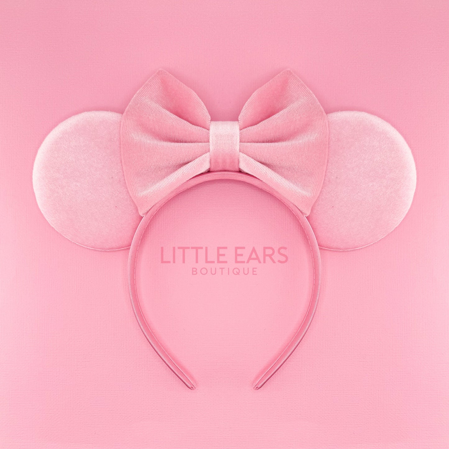 Pink Velvet Mommy & Me Mickey Ears - mickey ears - disney ears - mouse ears headband - little ears boutique