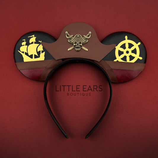 Pirate Mickey Ears for Men- mickey ears disney headband mouse