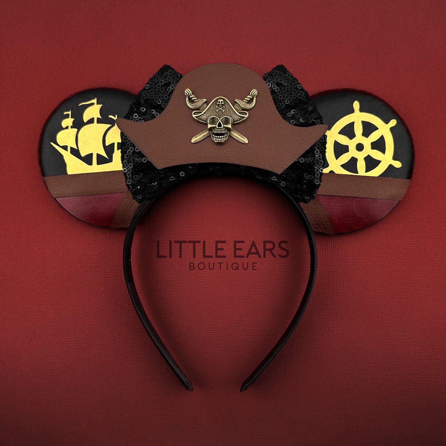 Pirate Mickey Ears- mickey ears disney headband mouse