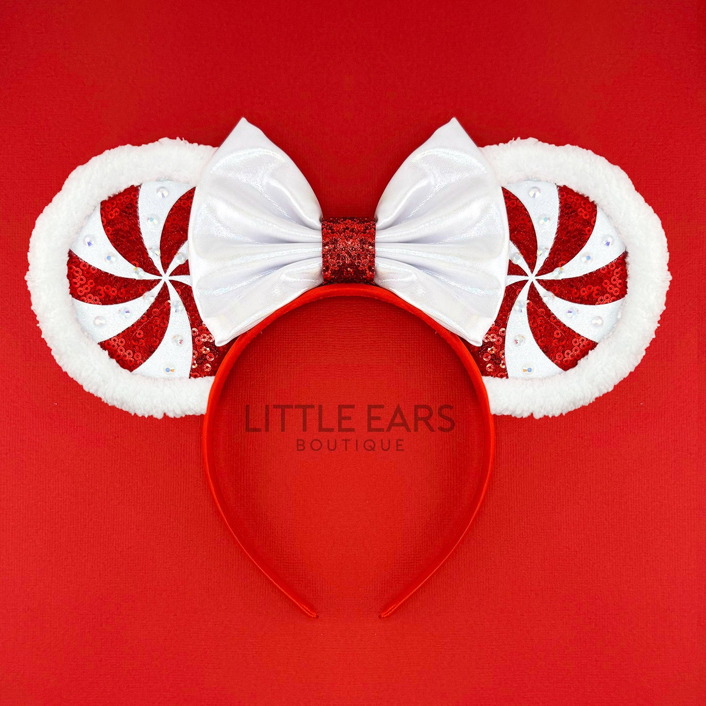 Purple Peppermint Mickey Ears - mickey ears - disney ears - mouse ears headband - little ears boutique