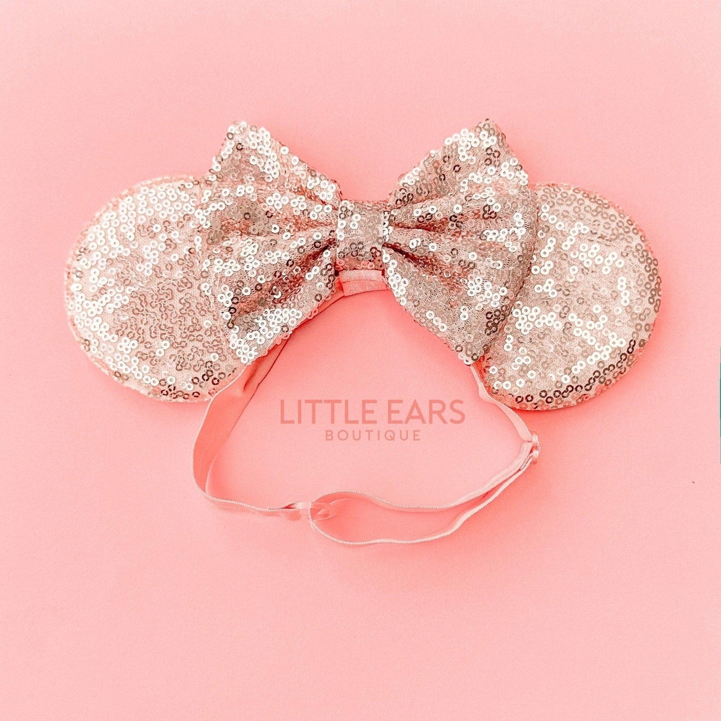 Rose Gold Baby Mickey Ears- mickey ears disney headband mouse