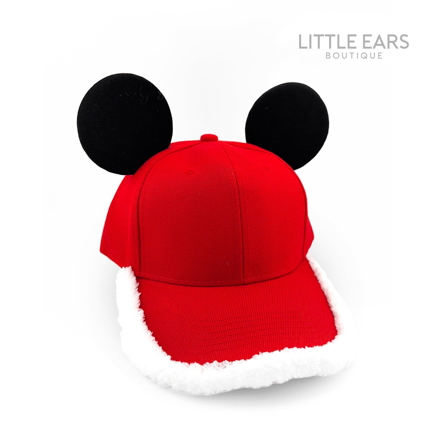Santa Baseball Cap with Mickey Ears