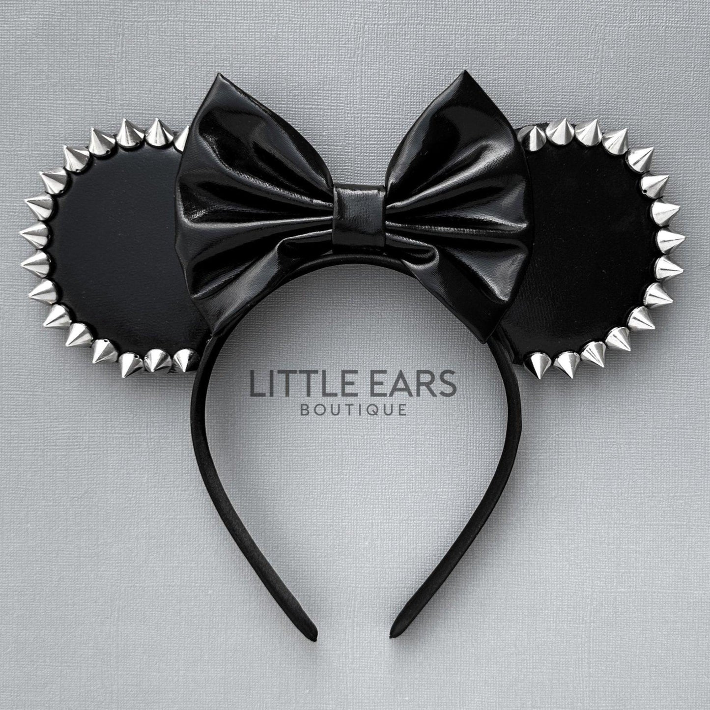 Silver Spikes Mickey Ears- mickey ears disney headband mouse